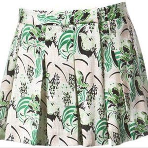 VERONICA BEARD SILK PRINTED SKORT US 6